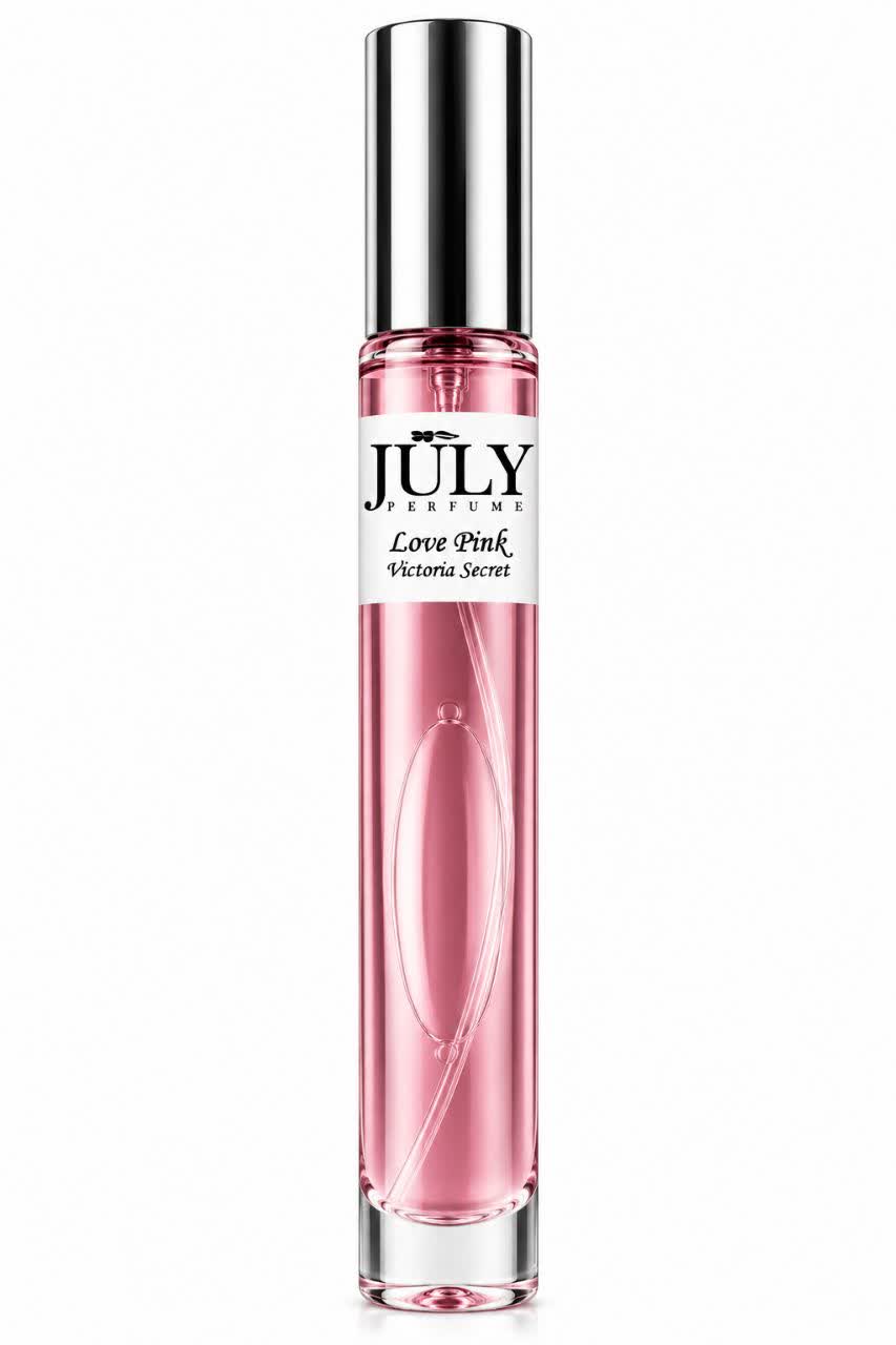 عطر جیبی 10میل جولای با رایحه لاو پینک ویکتوریا سکرت